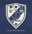 navy patch with anchor vector image