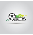 ball symbol football logo badge sport emblem vector image