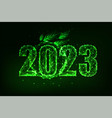 sustianable future 2023 new year web banner vector image vector image