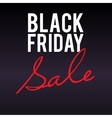 black friday sale large banner on dark background vector image vector image