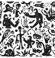 space invaders aliens - seamless background vector image