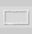 frame with white snowflakes banner vector image vector image