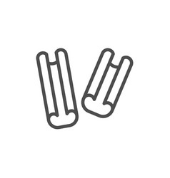 Three brown cinnamon sticks Royalty Free Vector Image