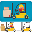 forklift driver vector image vector image