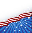 usa flag theme vector image vector image