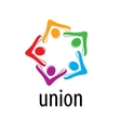 logo union people vector image