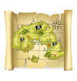 pirate map vector image