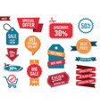 sale banners set discount coupons and labels vector image vector image