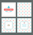 christmas greeting card design and pattern vector image