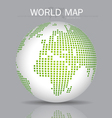 modern globe vector image vector image