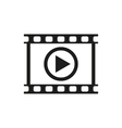 video icon play and player movie cinema vector image