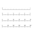 rulers measuring tool centimeters vector image vector image
