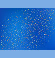 azure color background stars confetti vector image