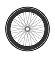 bicycle wheel symbol bike rubber mountain vector image