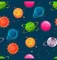 fantasy planet pattern vector image