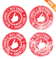 rubber stamp best chocie - eps10 vector image vector image