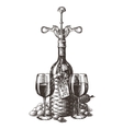 wine logo design template grape or glass vector image vector image