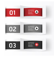 modern design template numbered banners vector image vector image