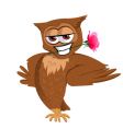 romantic owl vector image