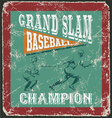 baseball grandslam homerun vector image vector image