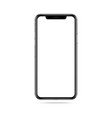smartphone iphon frameless with a blank screen vector image