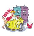 car wash vector image