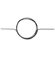doodle circle with handddrawn linier sketch style vector image