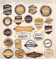 retro label style collection set vector image