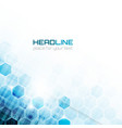 hexagonal pattern on abstract background vector image