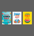 summer sale banner templates paper art and craft vector image