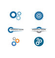 gear logo template icon vector image