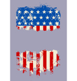 grunge usa flag banner vector image vector image