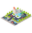 isometric of a modern italian vector image