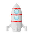 rocket colored cartoon drawing vector image