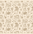 sewing equipment tailor supplies seamless pattern vector image