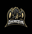 angry dragon for gaming vector image vector image