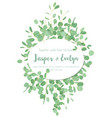 festive oval frame wedding invitation greeting vector image