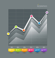 modern graphs info-graphic and icons vector image vector image