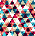 retro triangle seamless texture with wood effect vector image