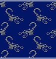 scorpion from horoscope seamless vector image
