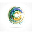 set of colorful eye icons vector image