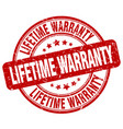 lifetime warranty stamp vector image