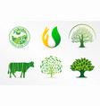 symbol of dairy products natural product organic vector image