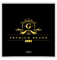 letter g golden logo premium elegant template eps vector image vector image