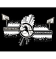logo basketball championship vector image