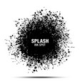 splash ink spot ink drops black background vector image