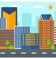 background of modern city vector image