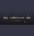 happy new year 2024 banner template gold vector image vector image