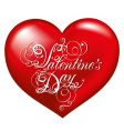 red heart symbol of love vector image vector image