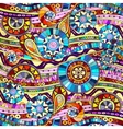 background with geometric mosaic elements vector image